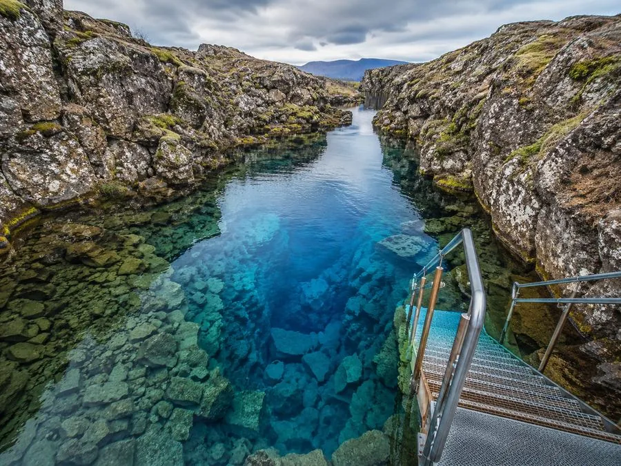 The Big Crack entry point at the tectonic rift